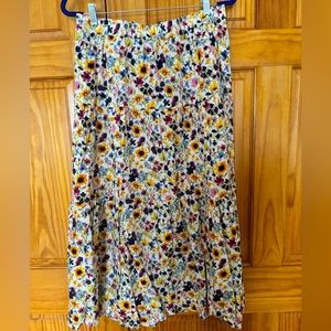 Floral Midi Skirt